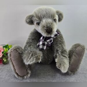 Vintage Large Grey Russ Teddy Bear from the past Winslow? With Movable Arms